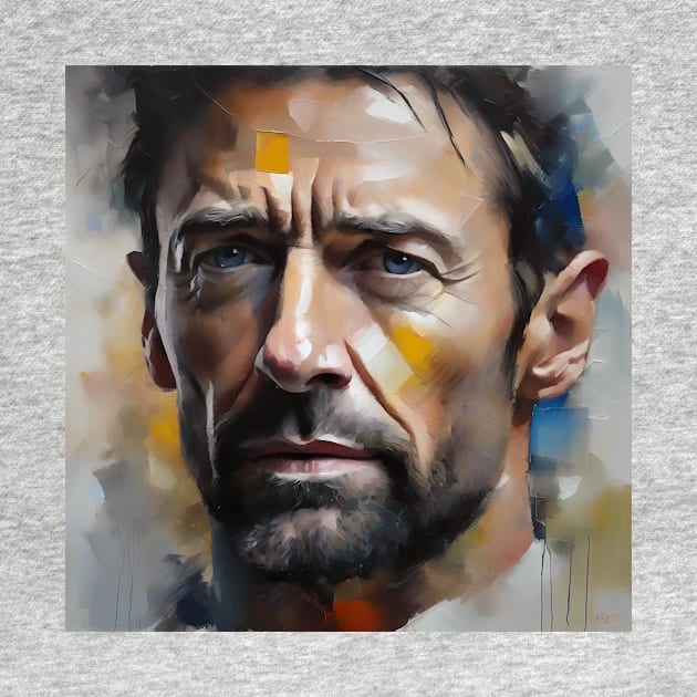 Hugh Jackman`s face by bogfl